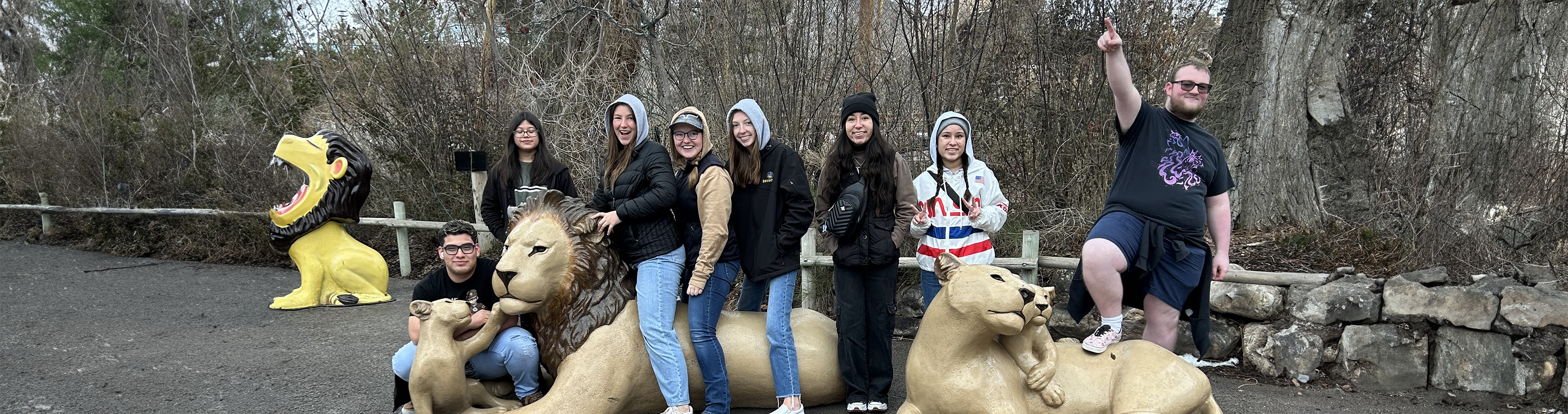 A group of Students on a field Trip to the zoo for Vetrinary Assisting.